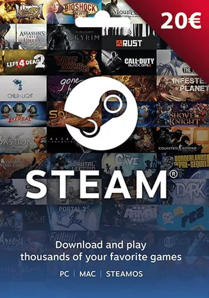 EU Steam 20 Euro Geschenkkarte cover image