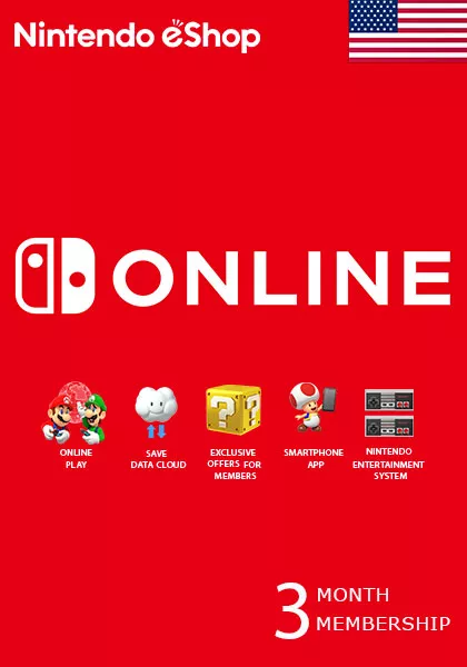 USA Nintendo 3 Month Membership