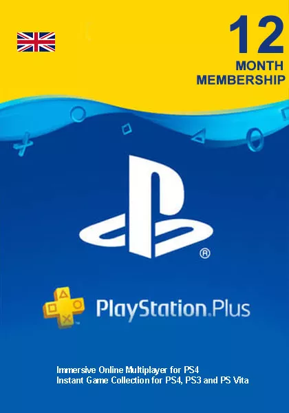 UK PSN Plus 12-Kuu Liikmeaeg